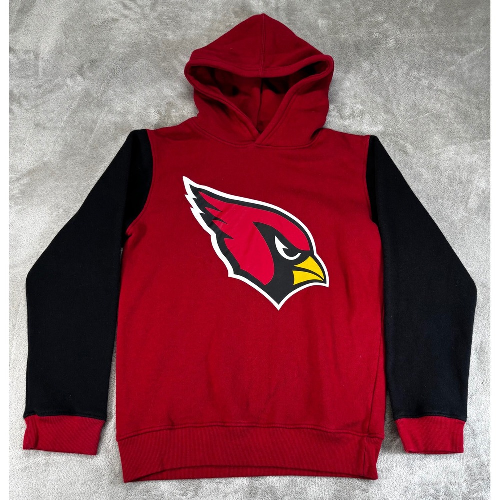 NFL Team Apparel Arizona Cardinals Hoodie Kids‎ Large 12/14 Red Color-block